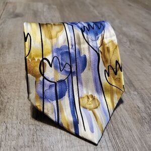 Jerry Garcia Limited Edition Red Meadow Collection Forty Gold Tie 60" x 4"